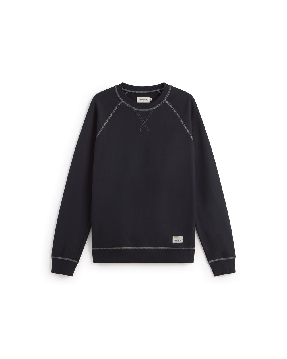 Sudadera navy Gorka sostenible silueta - 1
