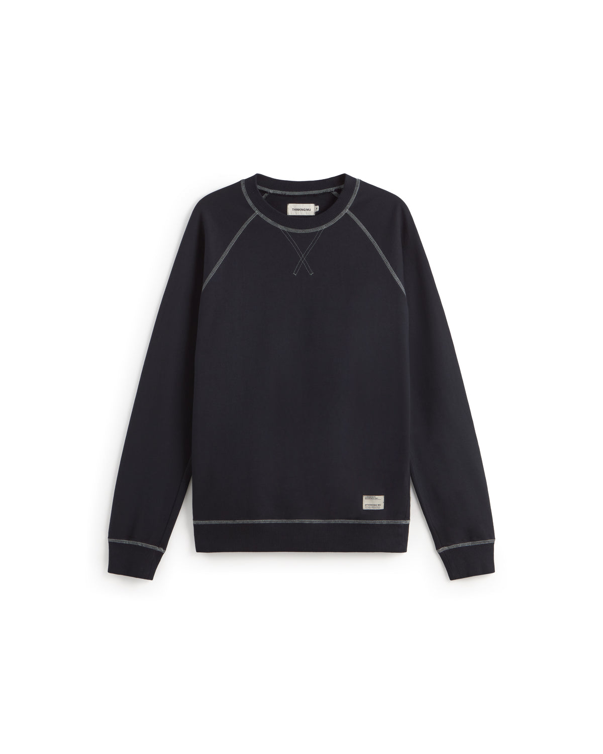 Sudadera navy Gorka sostenible silueta - 1