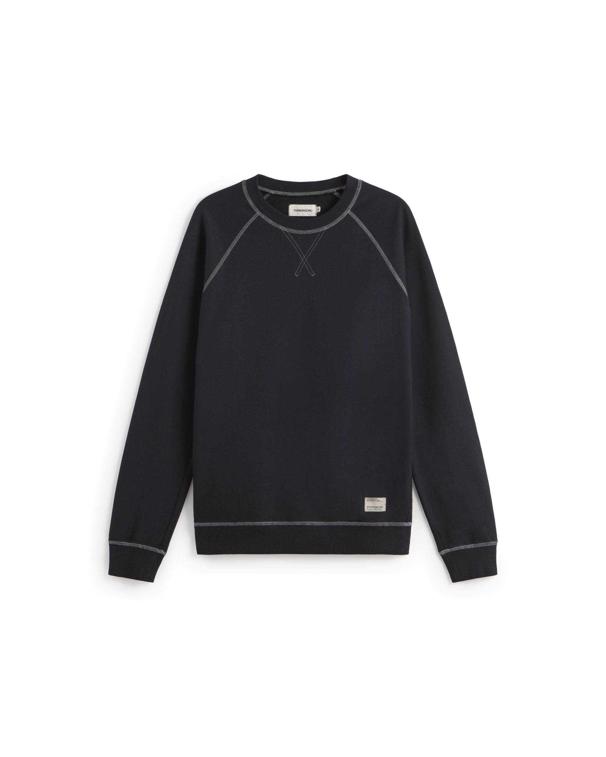 Sudadera navy Gorka sostenible silueta - 1