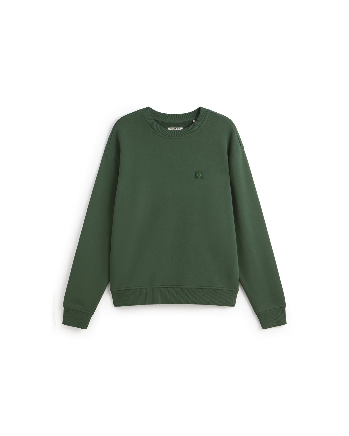 Sudadera verde sol verde espalda Leon sostenible silueta - 1