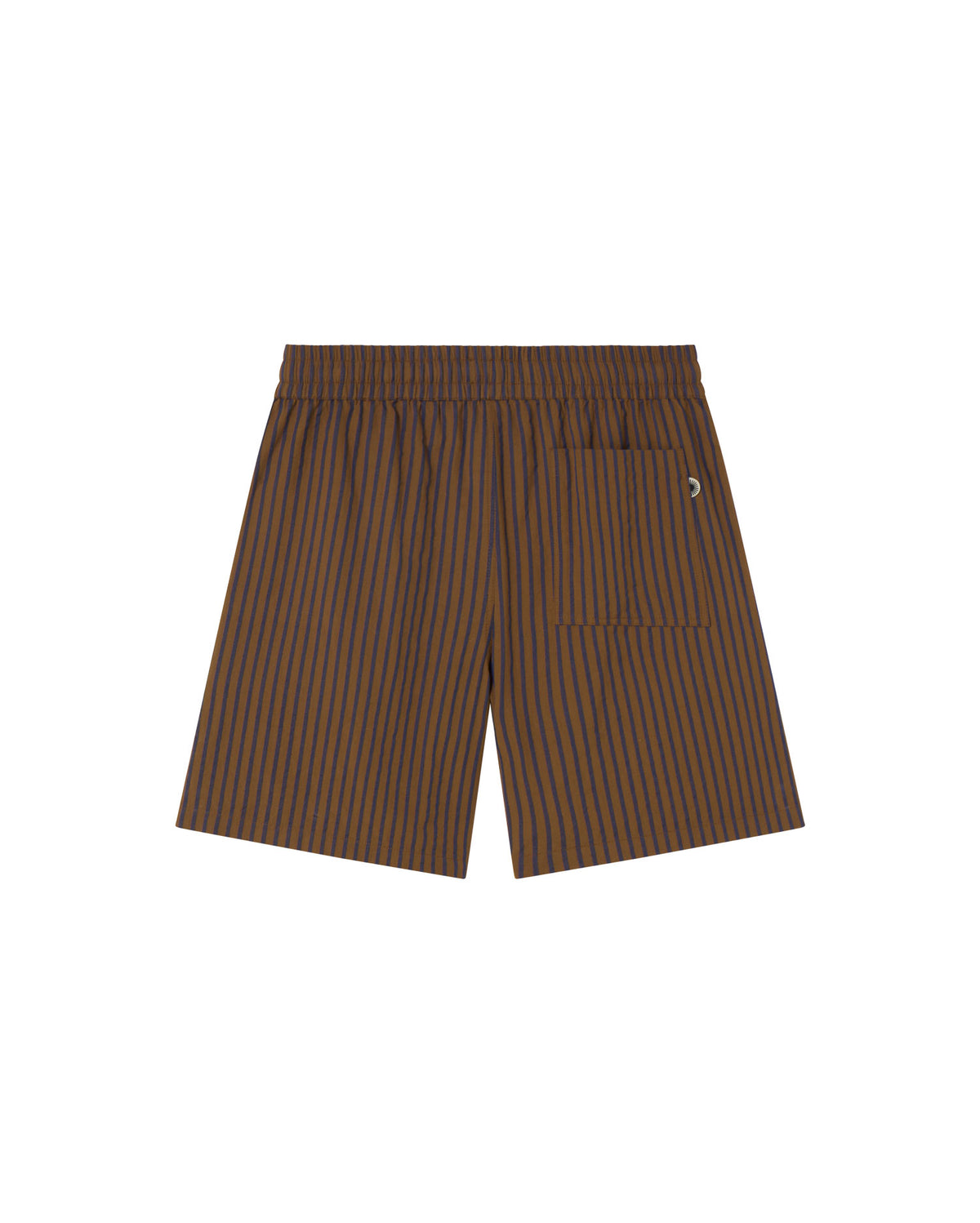 Bermuda marrón rayas Henry sostenible - silueta 3