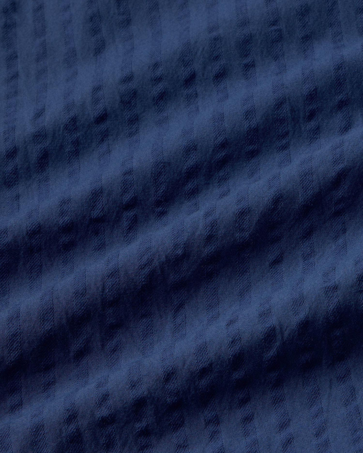 Bermuda azul seersucker Gasper sostenible - silueta 1