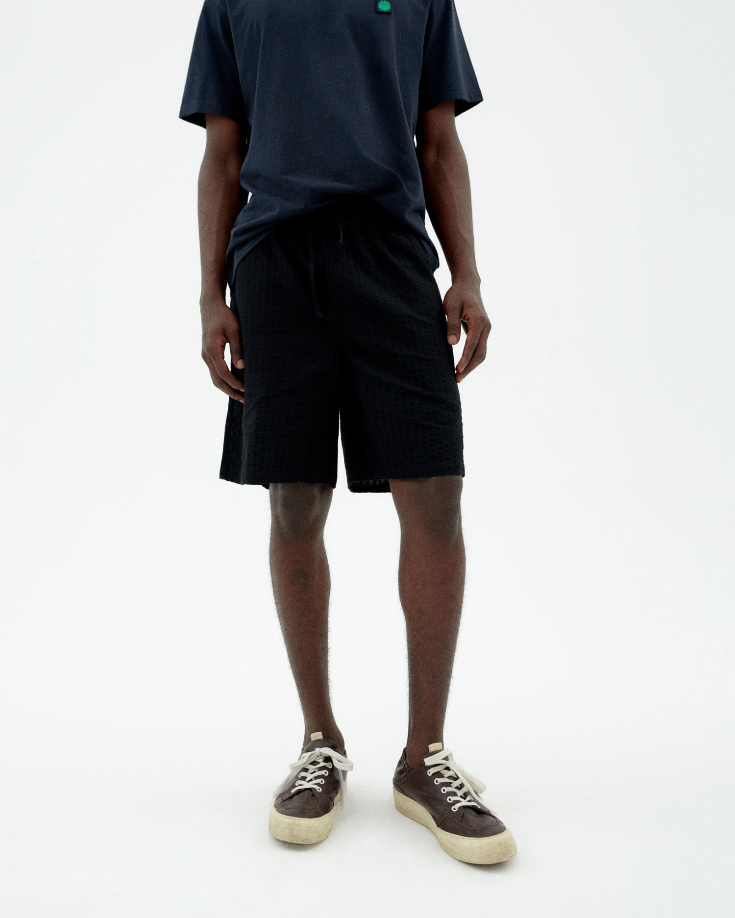 Bermuda negra seersucker Henry sostenible-1