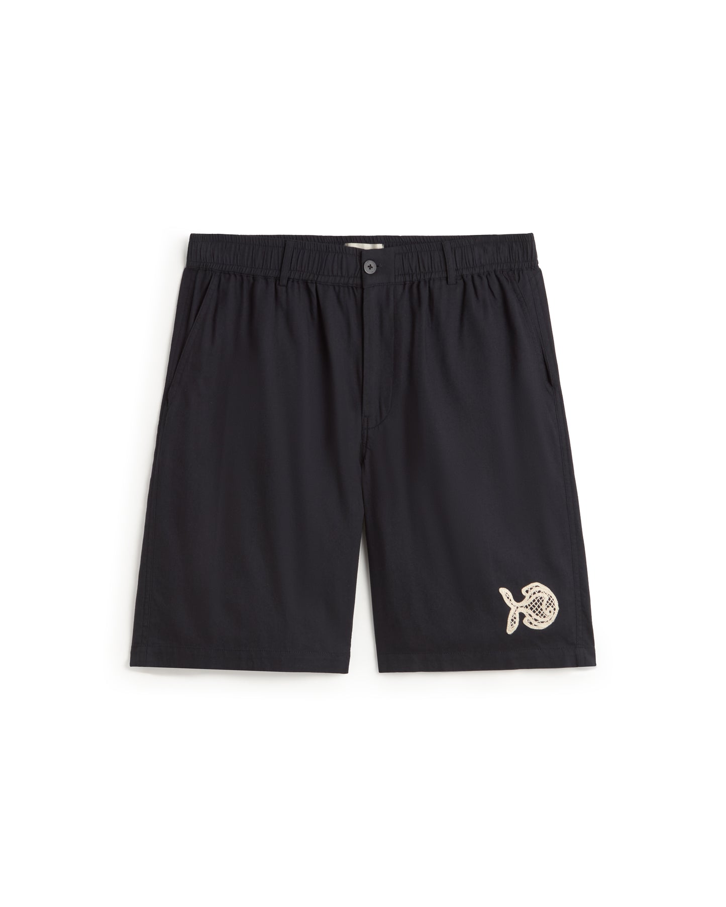 Bermuda bordado a mano fish Gasper sostenible silueta - 1