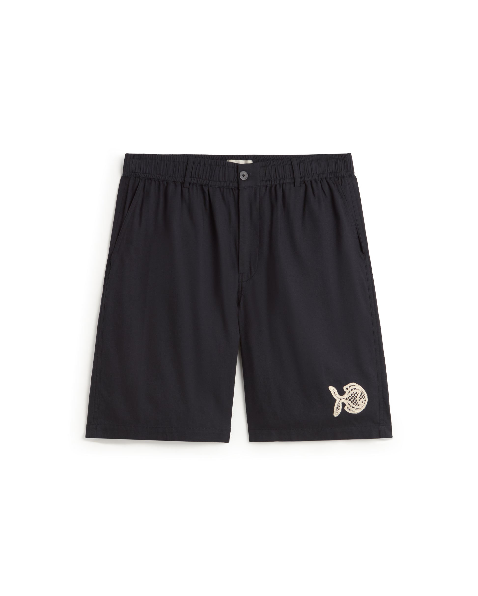 Bermuda bordado a mano fish Gasper sostenible silueta - 1