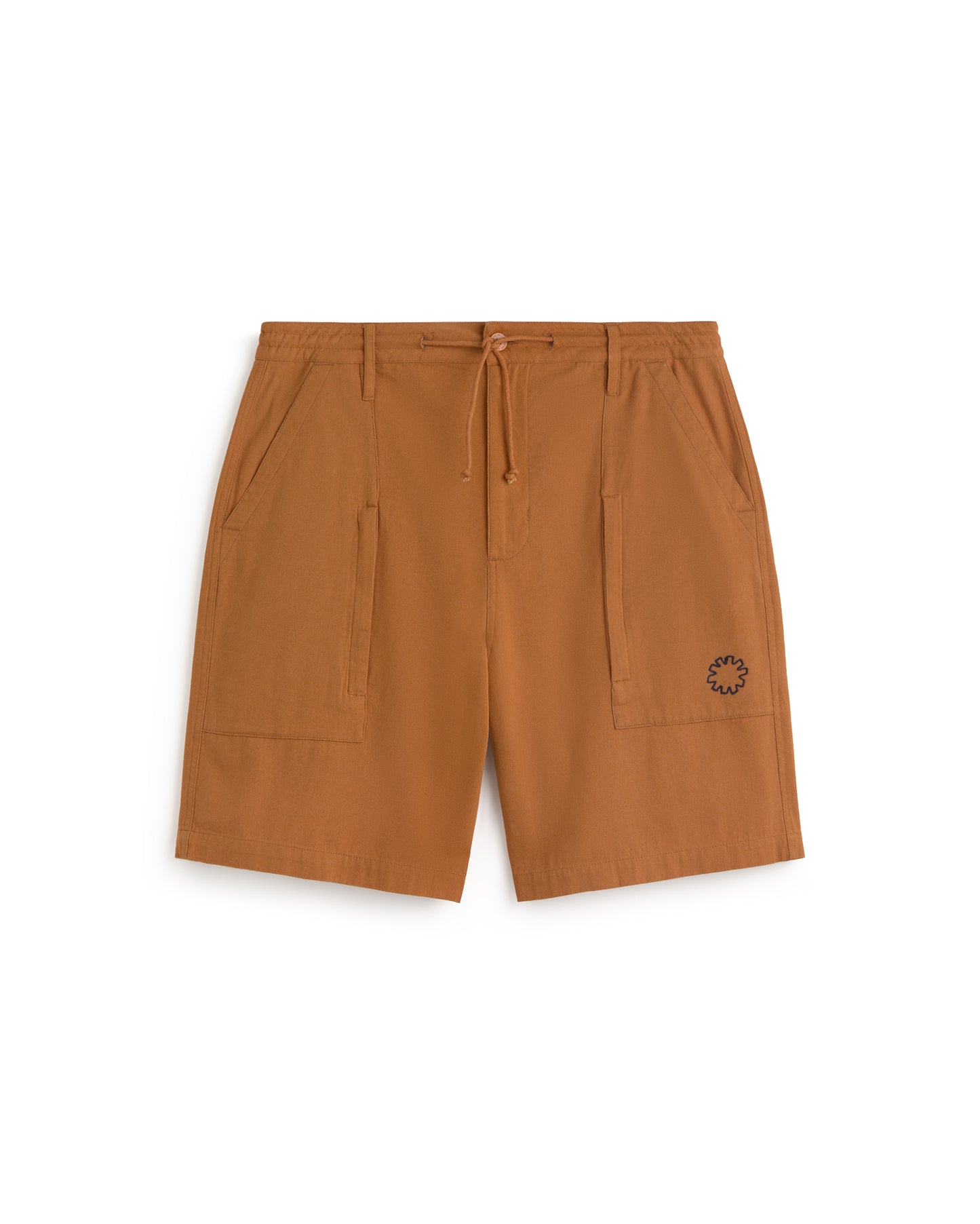 Bermuda ancho bordado a mano Alfie sostenible silueta - 1