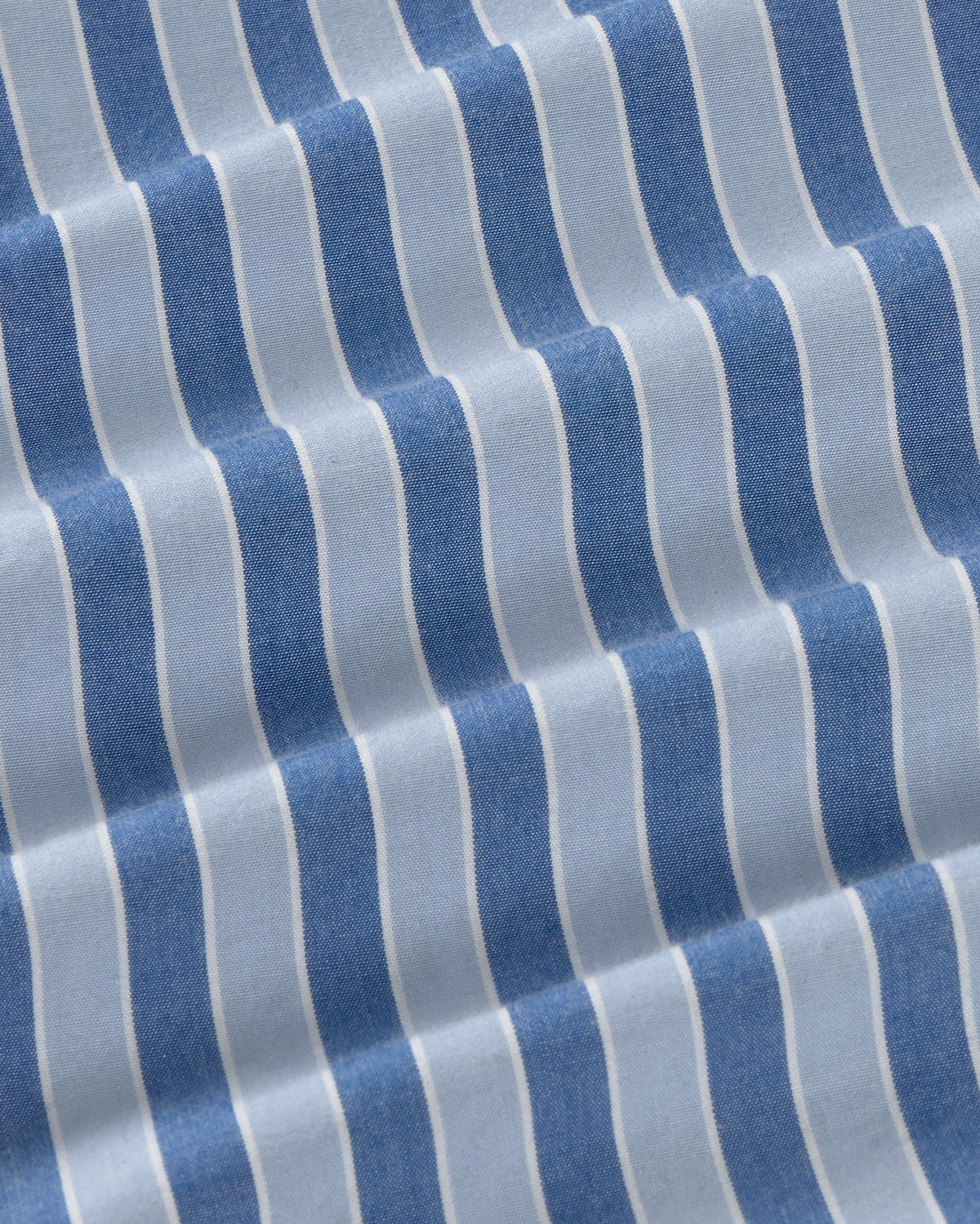 Bermuda rayas azul Haitam sostenible silueta - 2