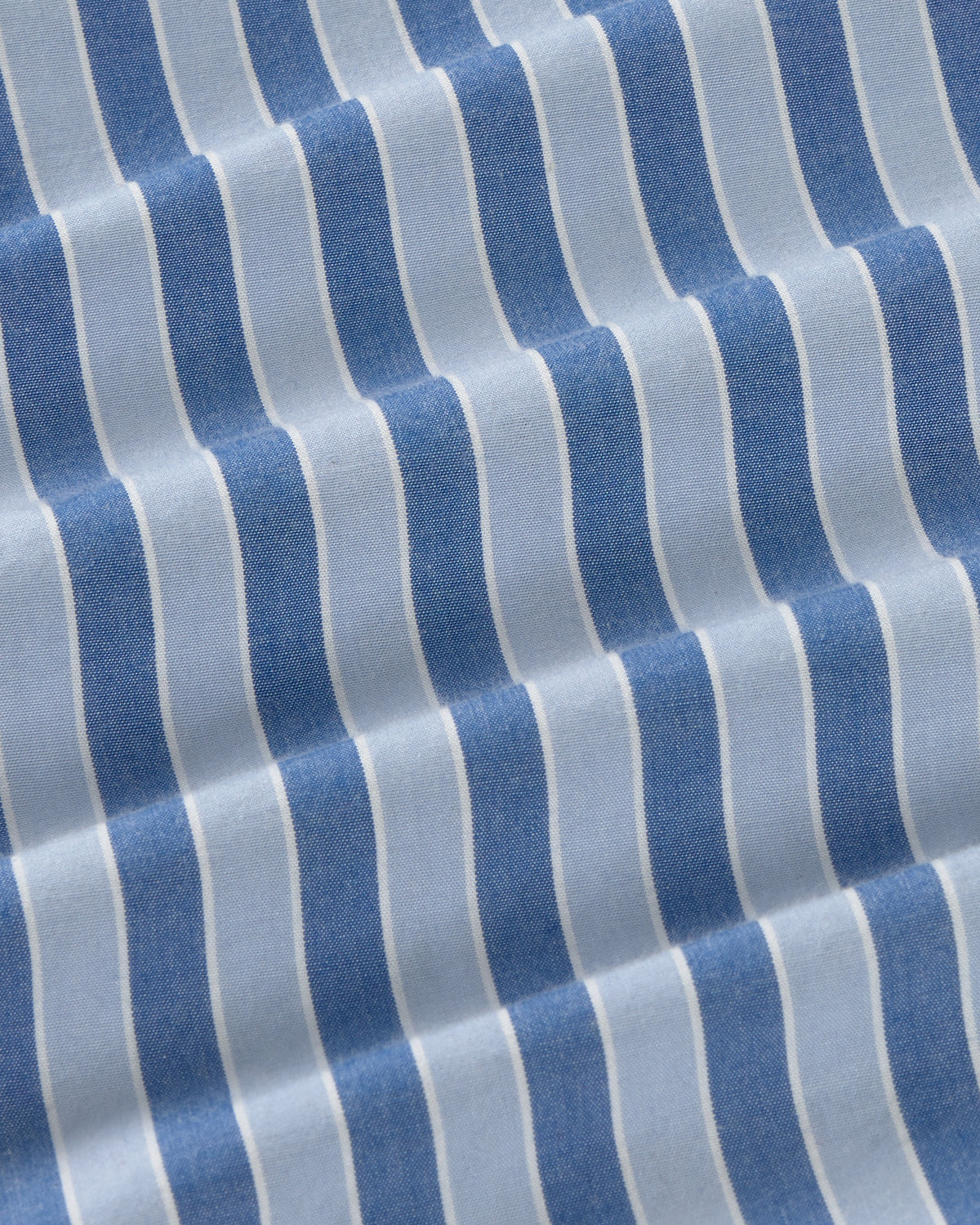 Bermuda rayas azul Haitam sostenible silueta - 2