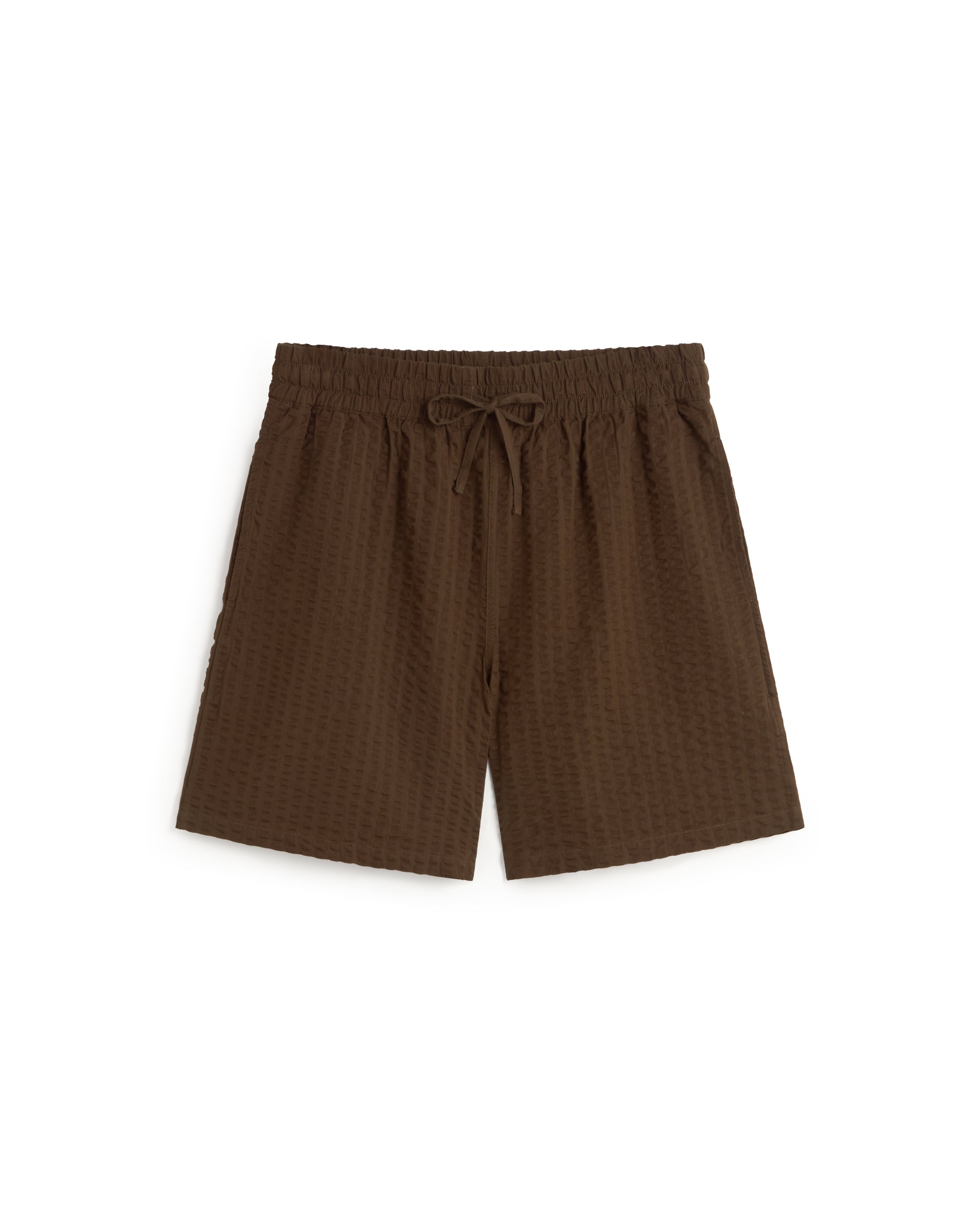 Seersucker Men's Bermuda Brown Henry | Thinking Mu