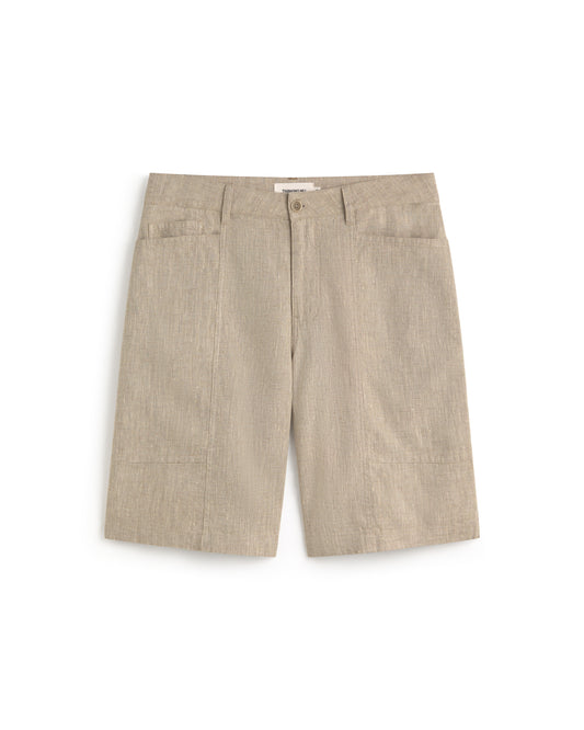 Bermuda cruda hemp Andres sostenible silueta - 1