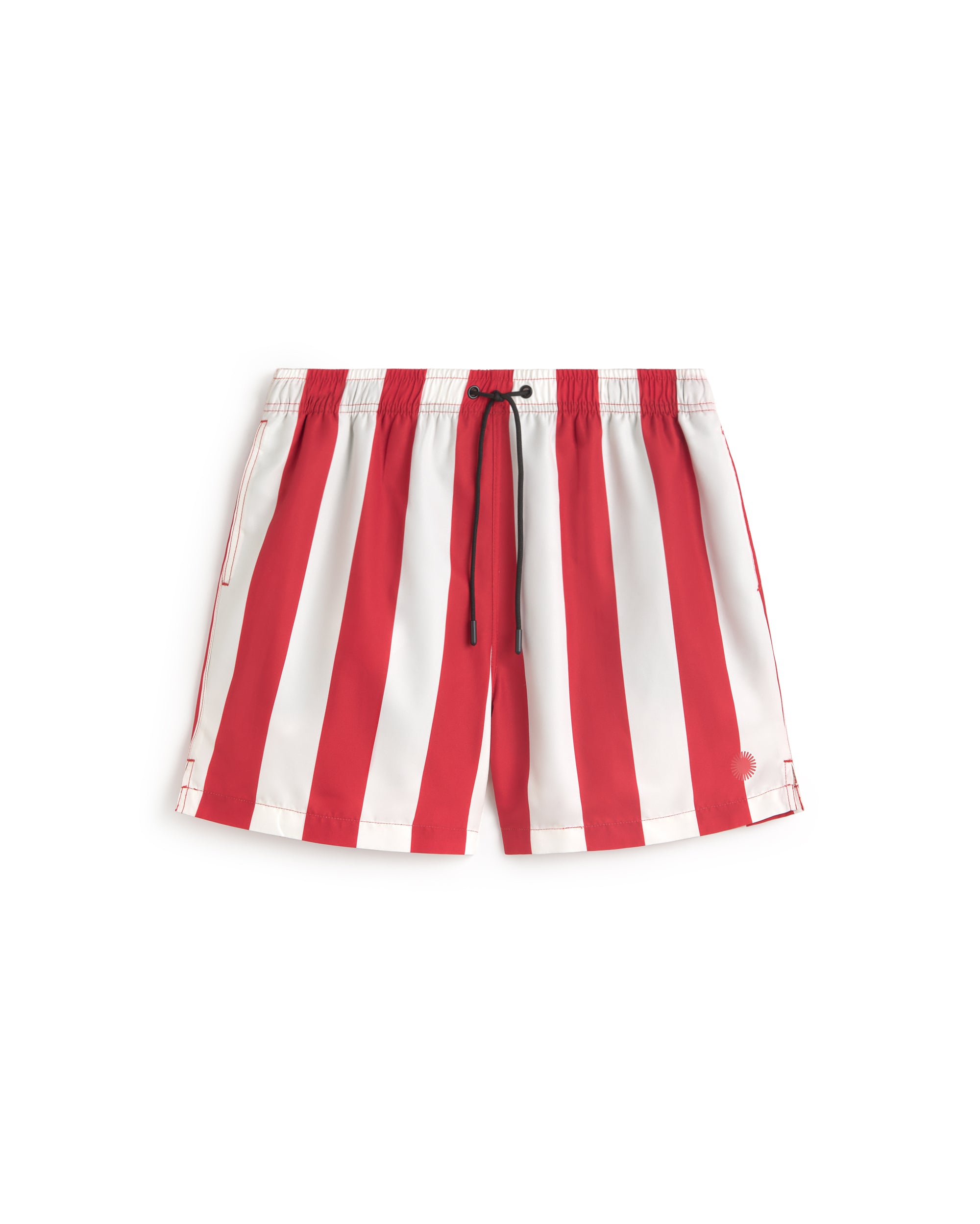 Bañador rayas rojo Limpopo sostenible silueta - 1