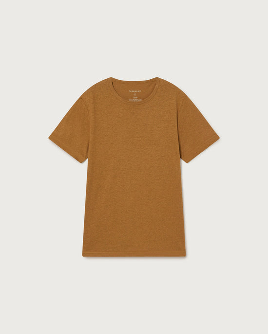 Camiseta marrón Hemp-silueta