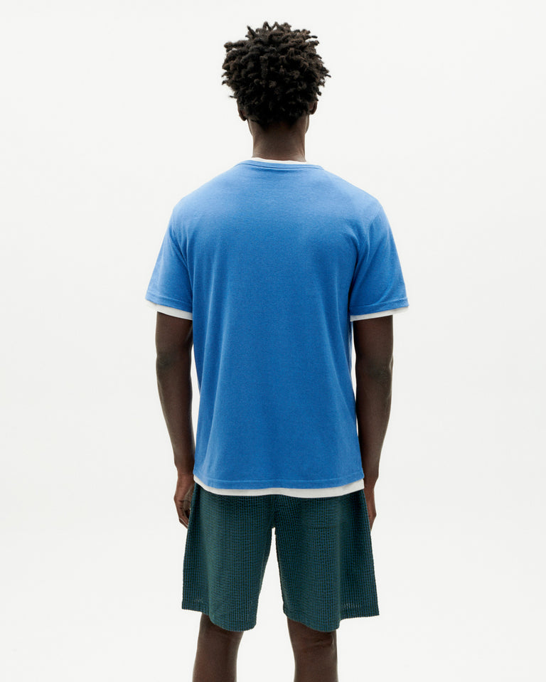Camiseta ligera azul Hemp sostenible -4