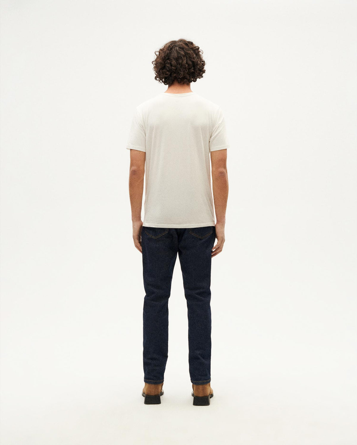 Camiseta blanca Happy sun sostenible-4