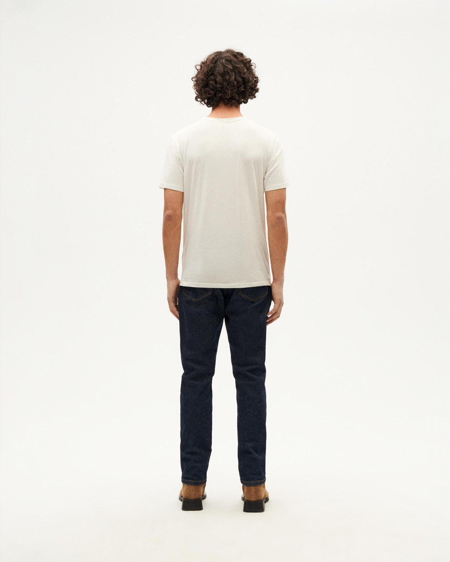 Camiseta blanca Happy sun sostenible-4