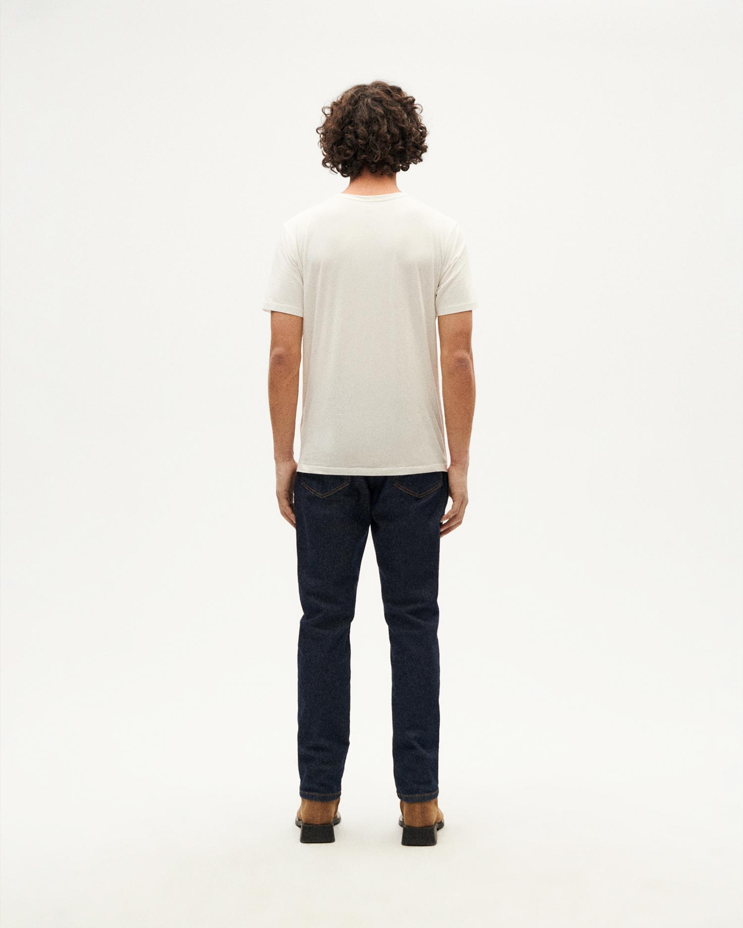 Camiseta blanca Happy sun sostenible-4