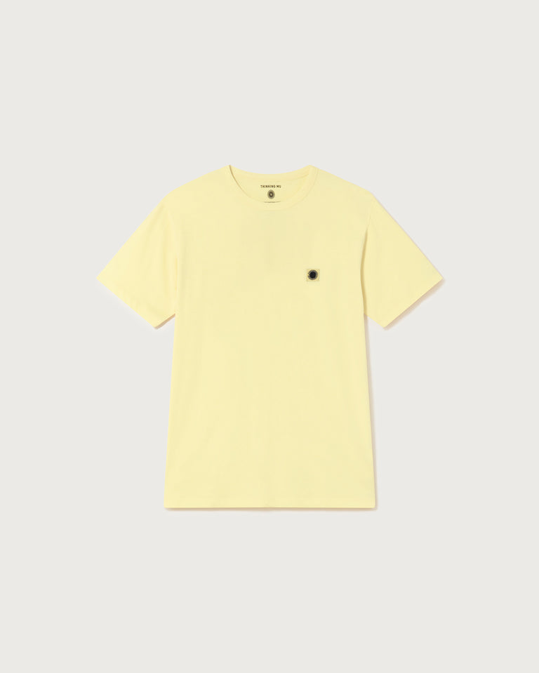 Camiseta amarilla Sol navy-silueta