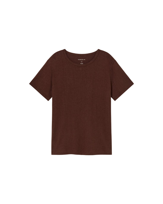 Camiseta gruesa marrón hemp sostenible-foto silueta5