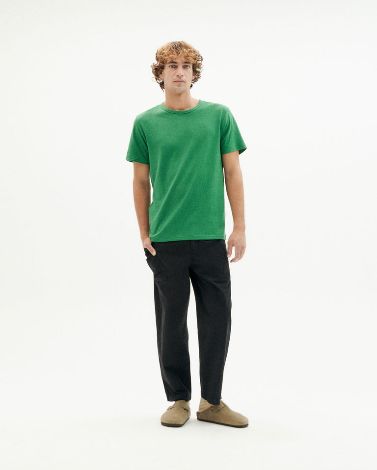 Camiseta gruesa verde hemp sostenible-2