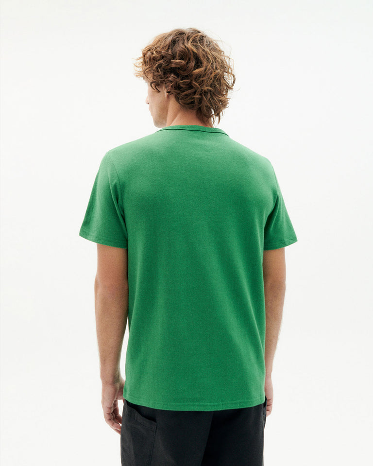 Camiseta gruesa verde hemp sostenible-5