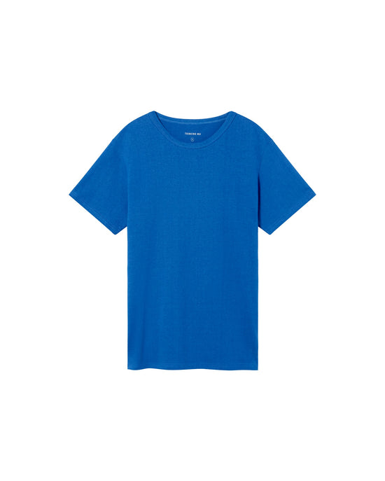 Camiseta gruesa azul hemp sostenible-foto silueta7