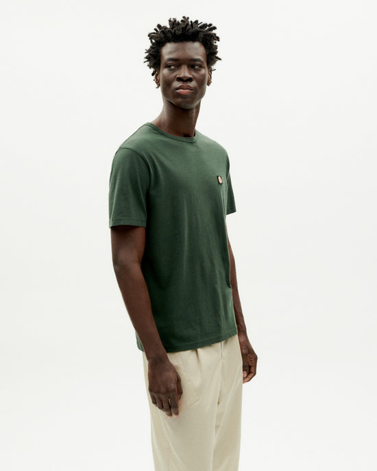 Camiseta verde Sol coral sostenible -3