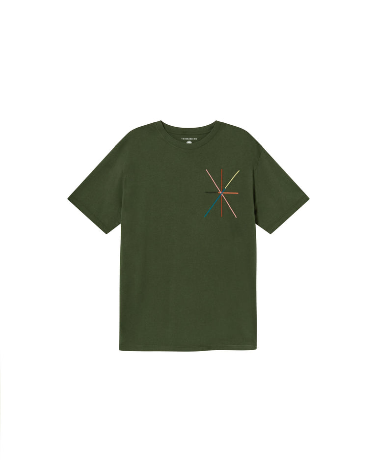 Camiseta verde Vertex sostenible-foto silueta5