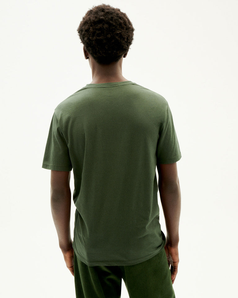 Camiseta verde Vertex sostenible-4