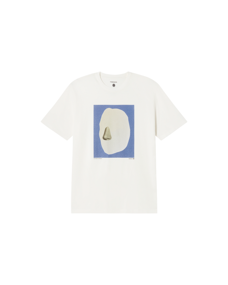 Camiseta blanca Sense 2 sostenible -siluetax