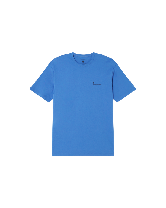 Camiseta azul Sunbelievable sostenible -siluetax