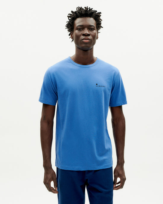 Camiseta azul Sunbelievable sostenible -1