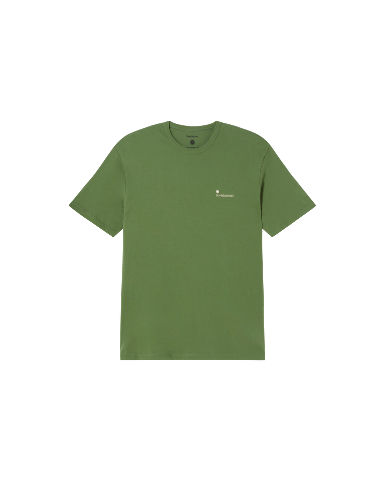 Camiseta verde Sunbelievable sostenible -siluetax