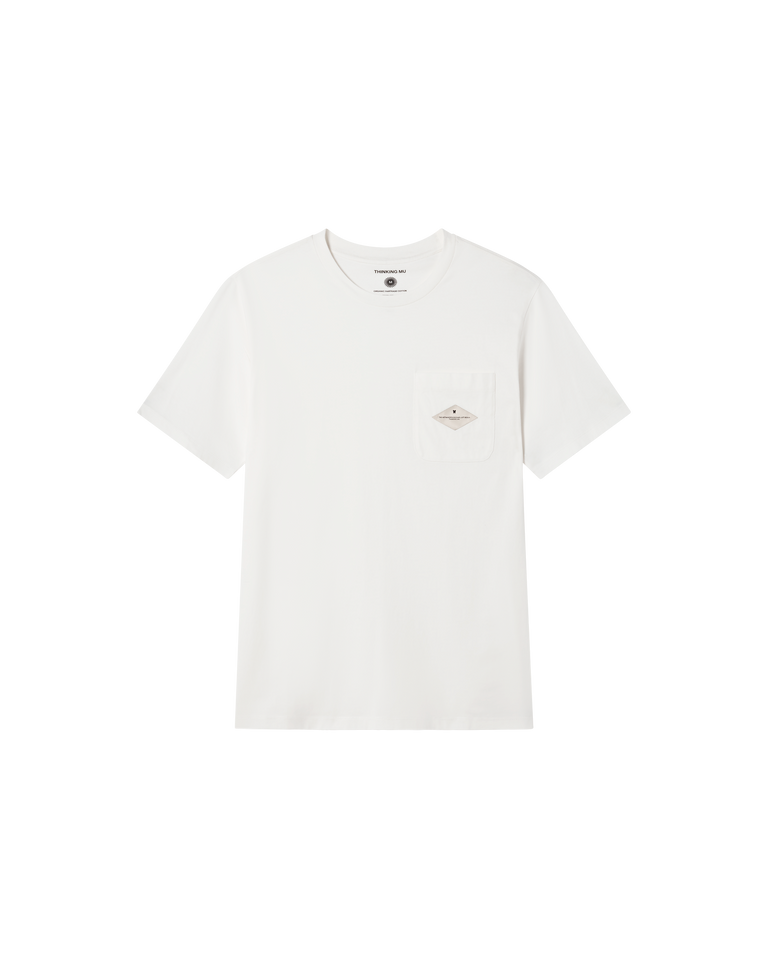 Camiseta blanca metamorfosis Zach sostenible -siluetax
