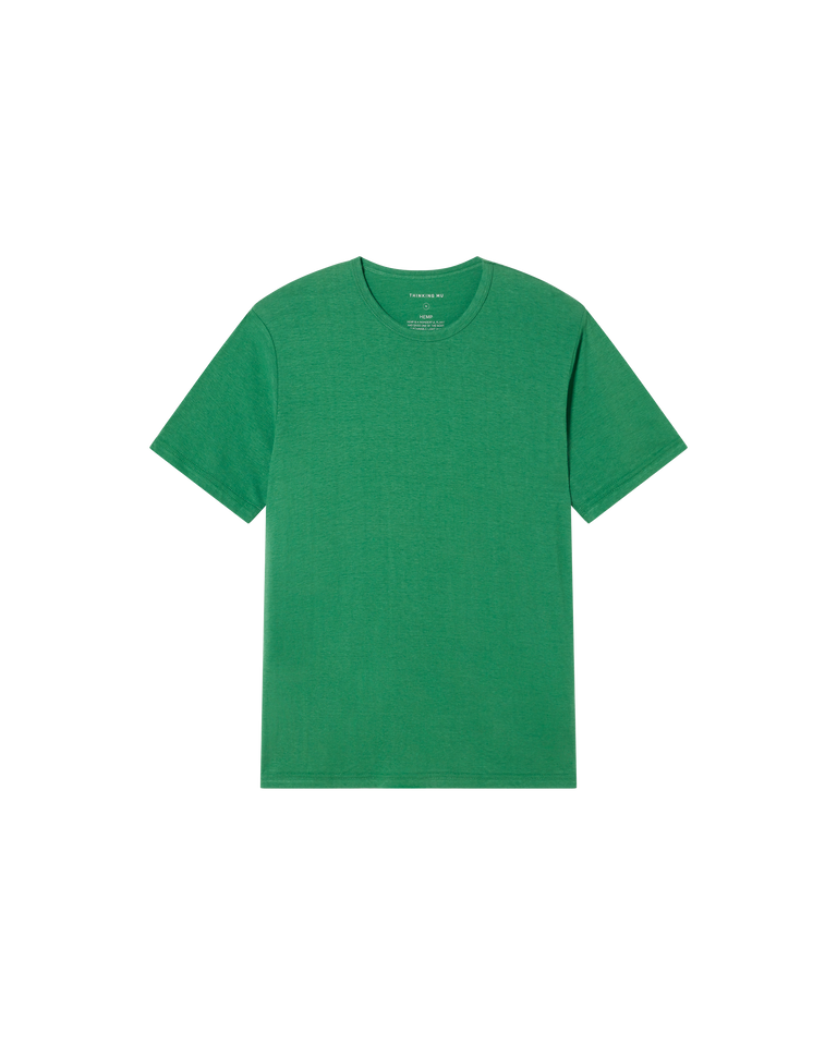 Camiseta verde hemp sostenible -siluetax