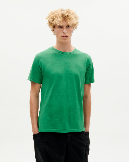 Camiseta verde hemp sostenible -1
