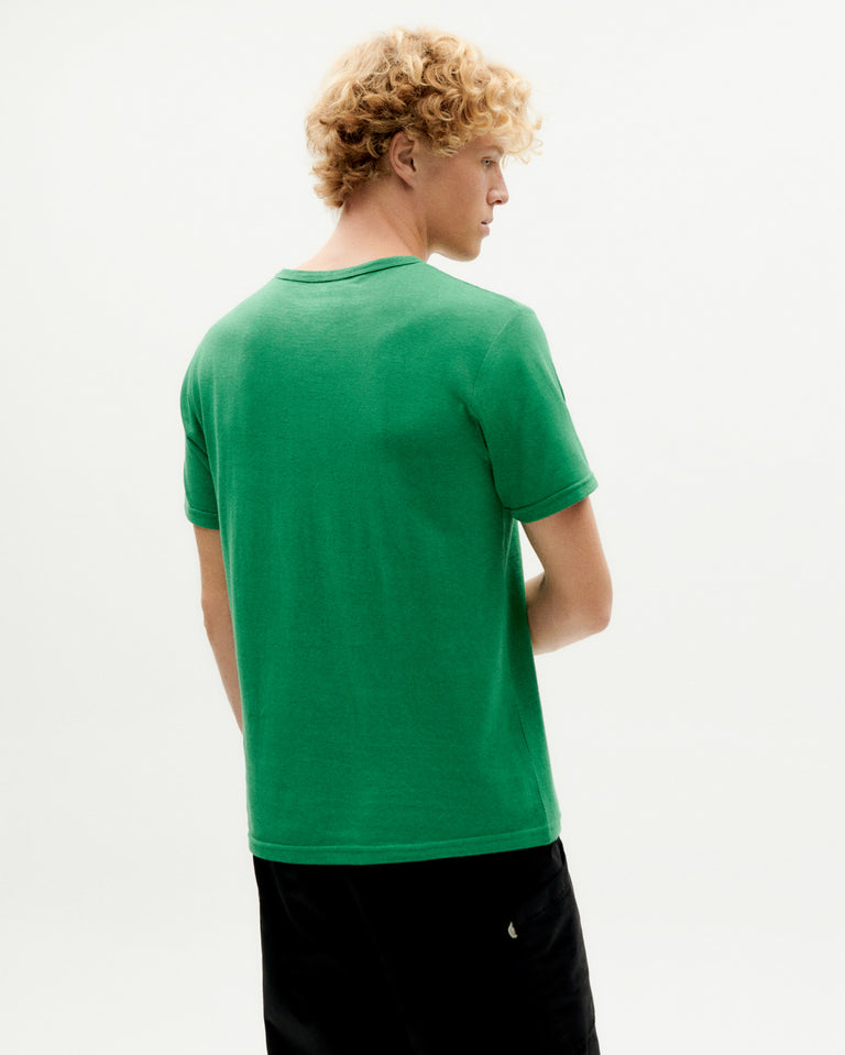 Camiseta verde hemp sostenible -4