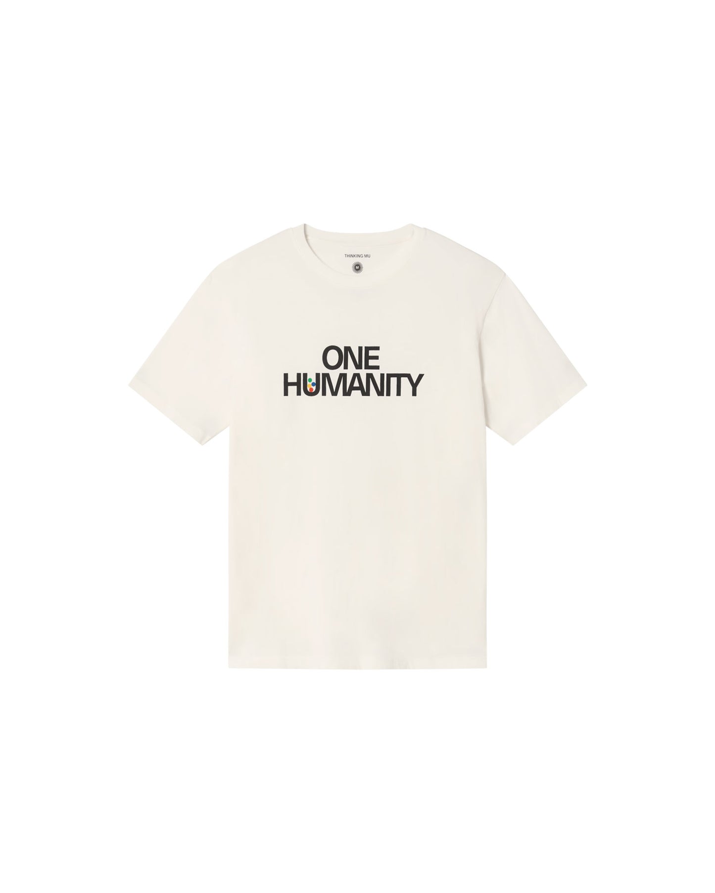 Camiseta blanca One humanity sostenible - silueta 4