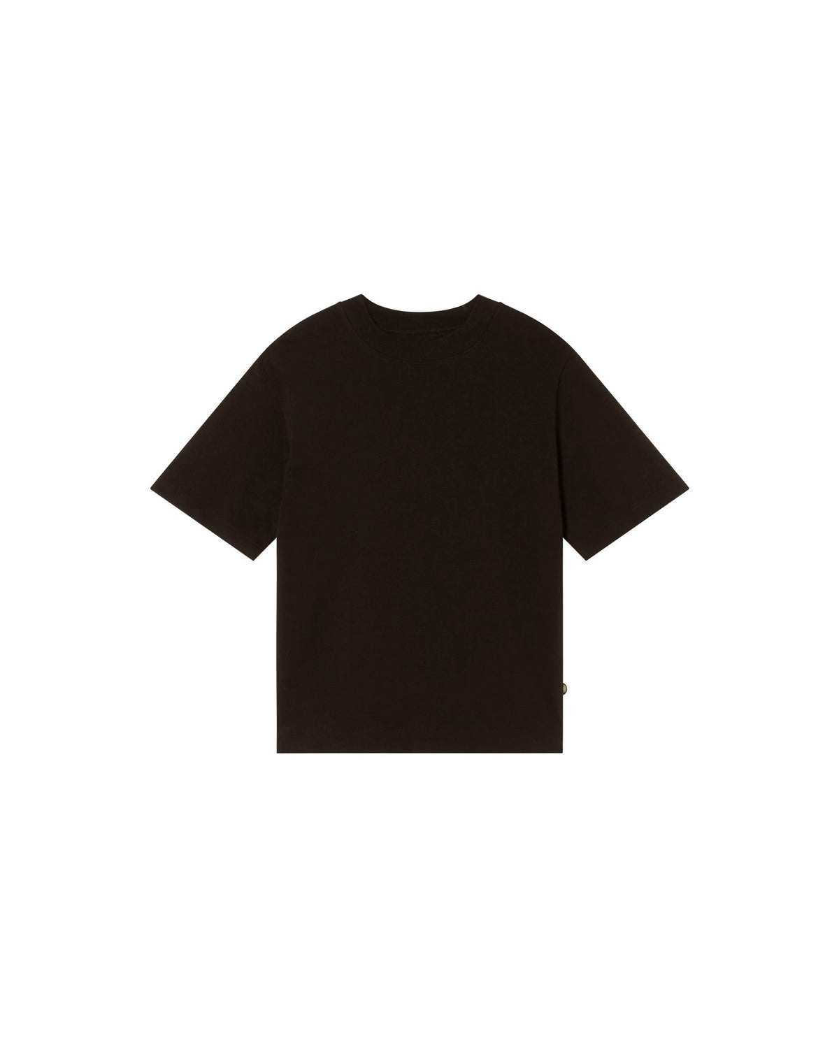 Camiseta gruesa negra hemp Roy sostenible - silueta 1