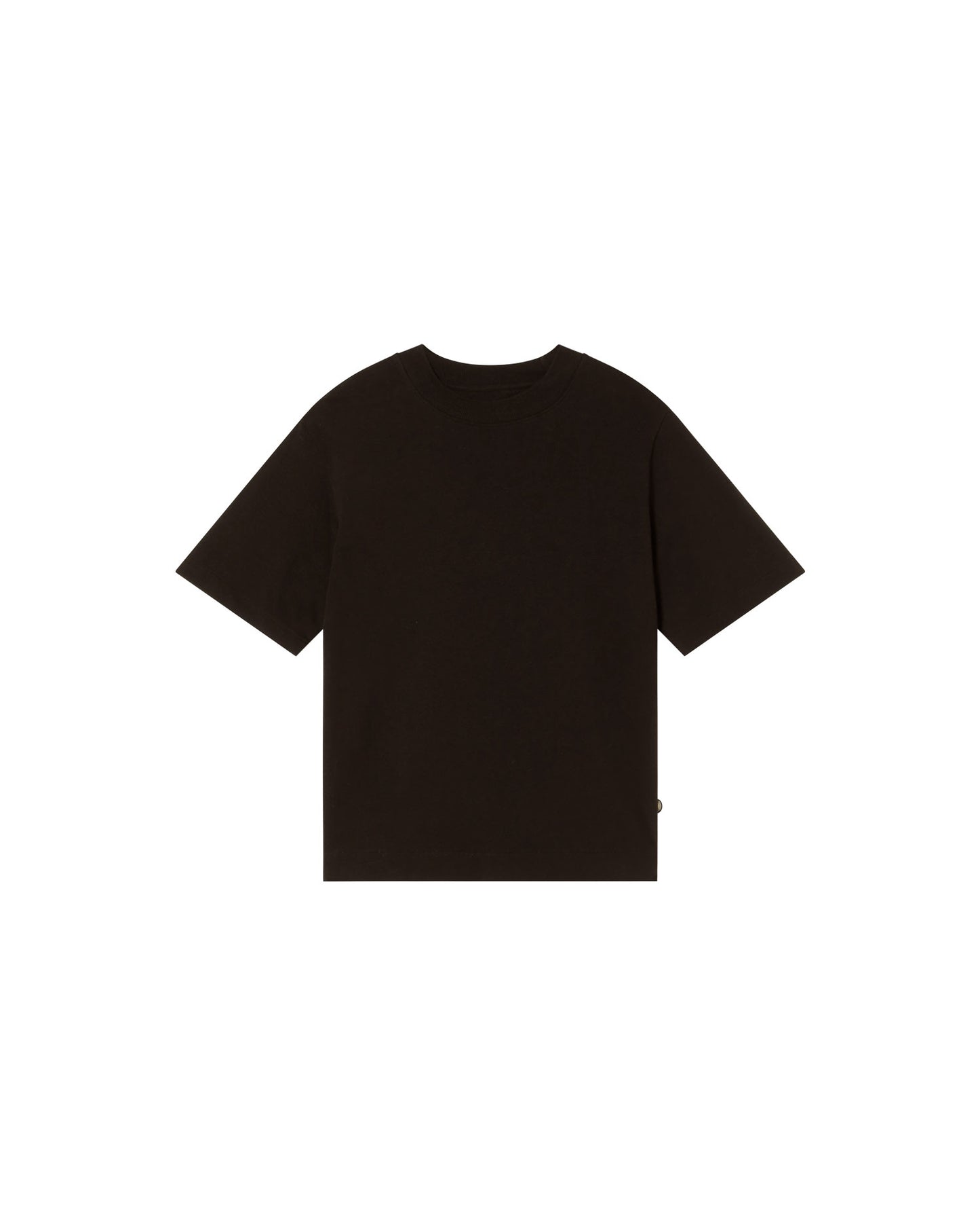 Camiseta gruesa negra hemp Roy sostenible - silueta 1