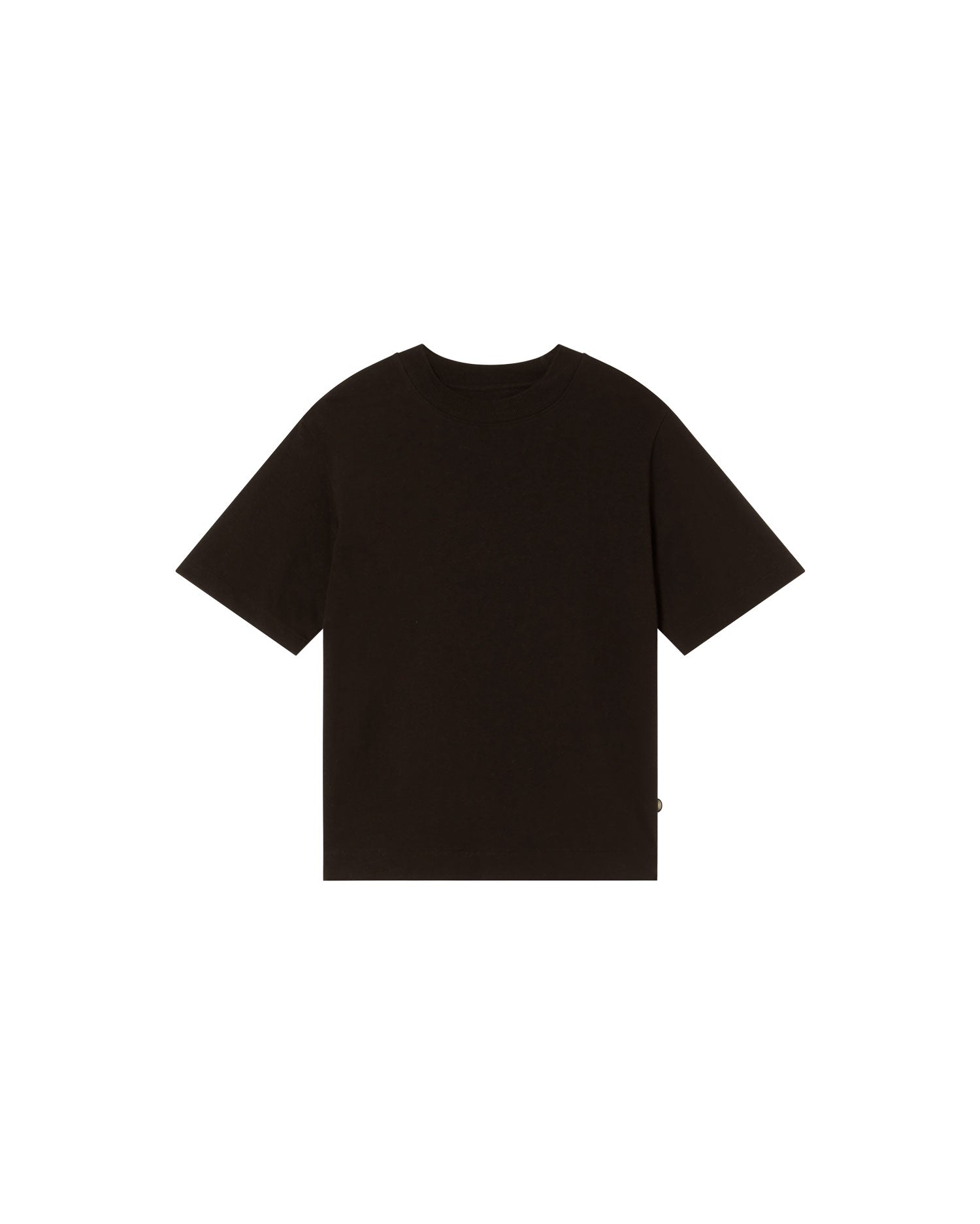 Camiseta gruesa negra hemp Roy sostenible - silueta 1