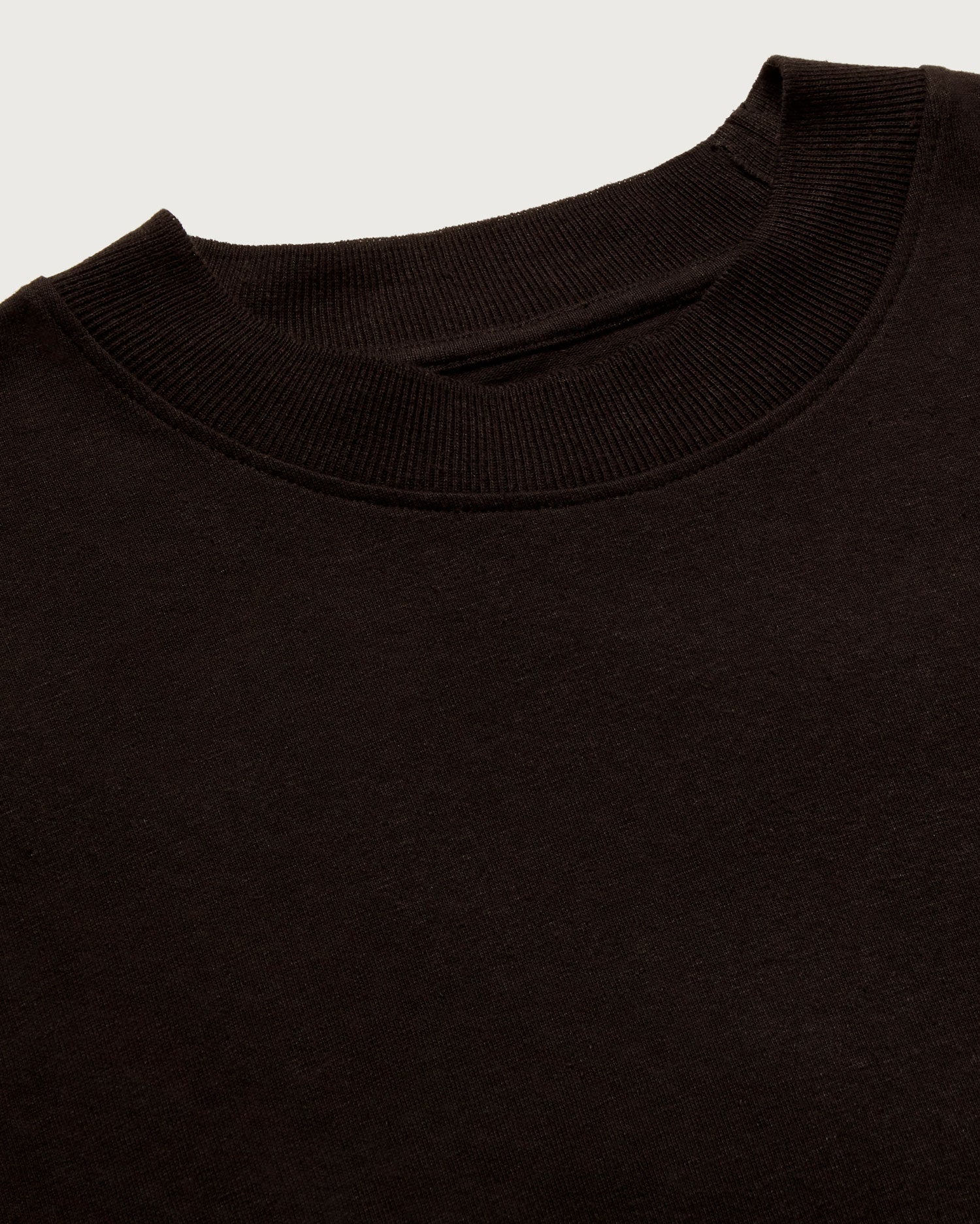 Camiseta gruesa negra hemp Roy sostenible - silueta 4