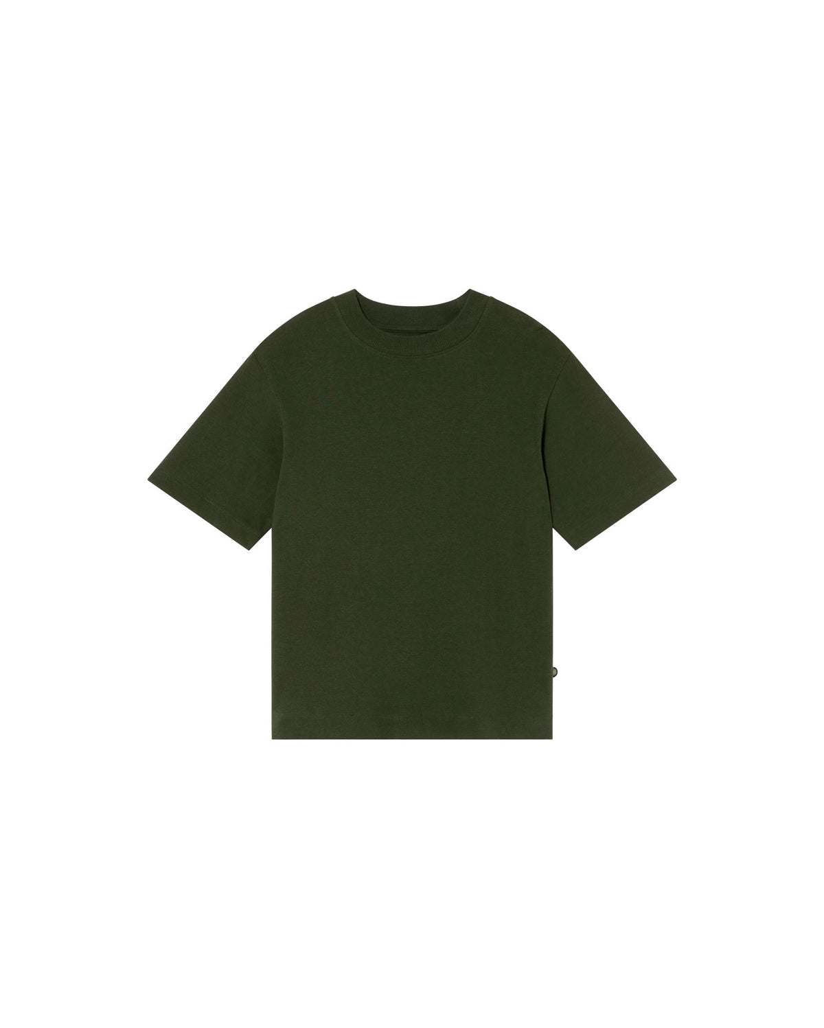 Camiseta gruesa verde hemp Roy sostenible - silueta 1