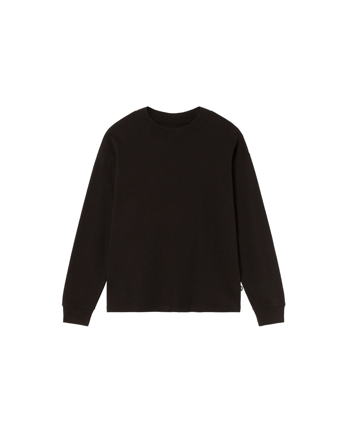 Camiseta gruesa negra hemp Doug sostenible - silueta 1