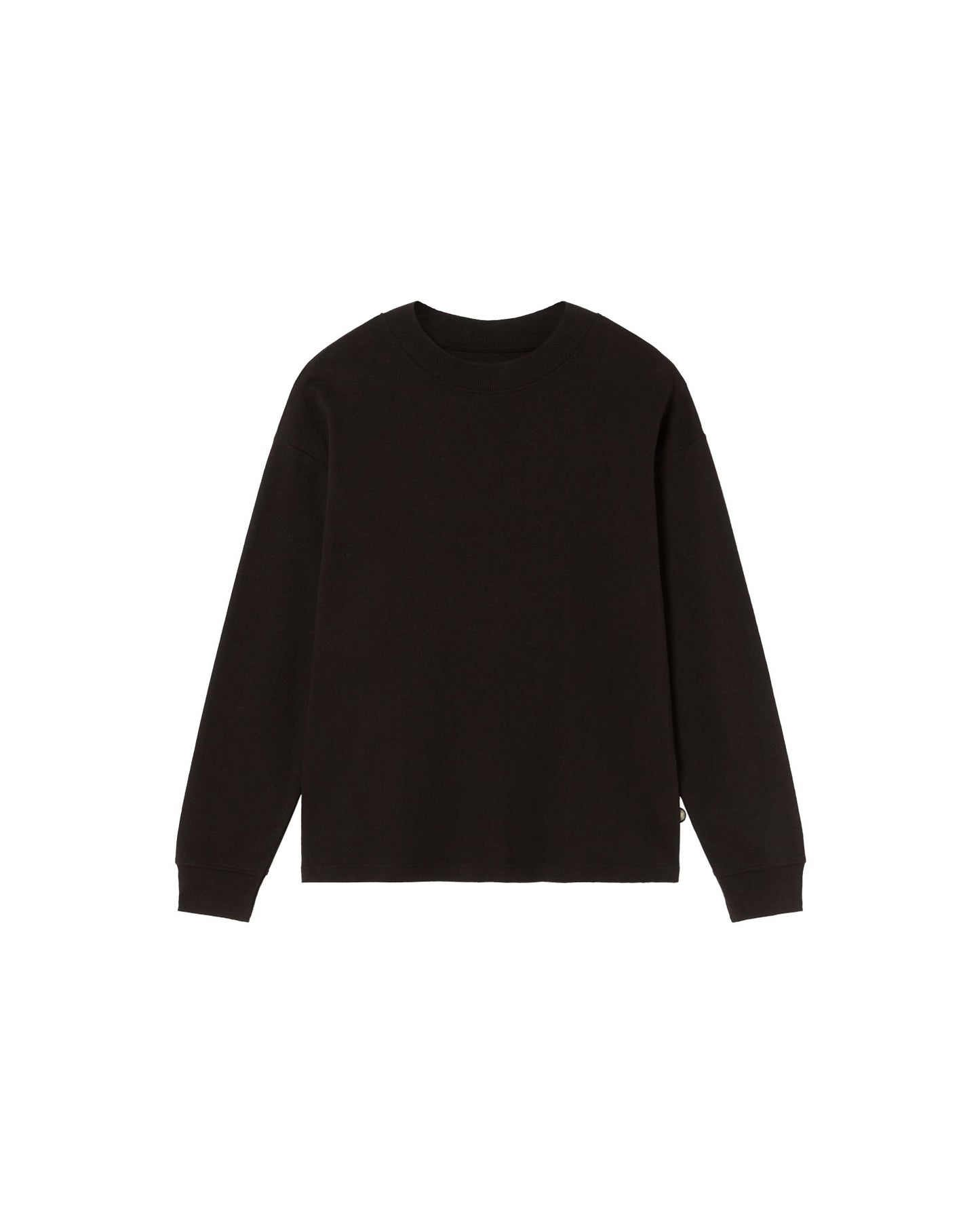 Camiseta gruesa negra hemp Doug sostenible - silueta 1