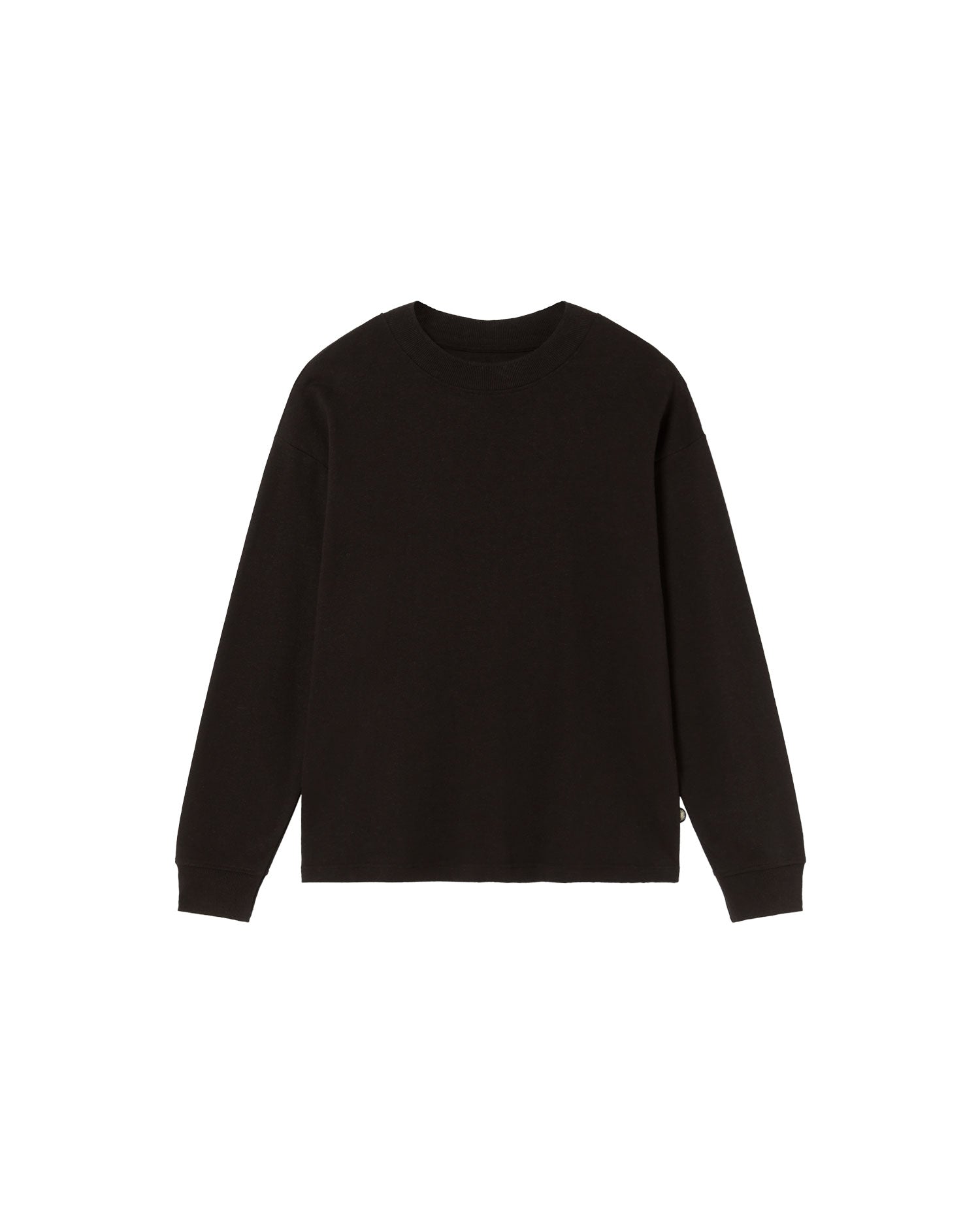 Camiseta gruesa negra hemp Doug sostenible - silueta 1