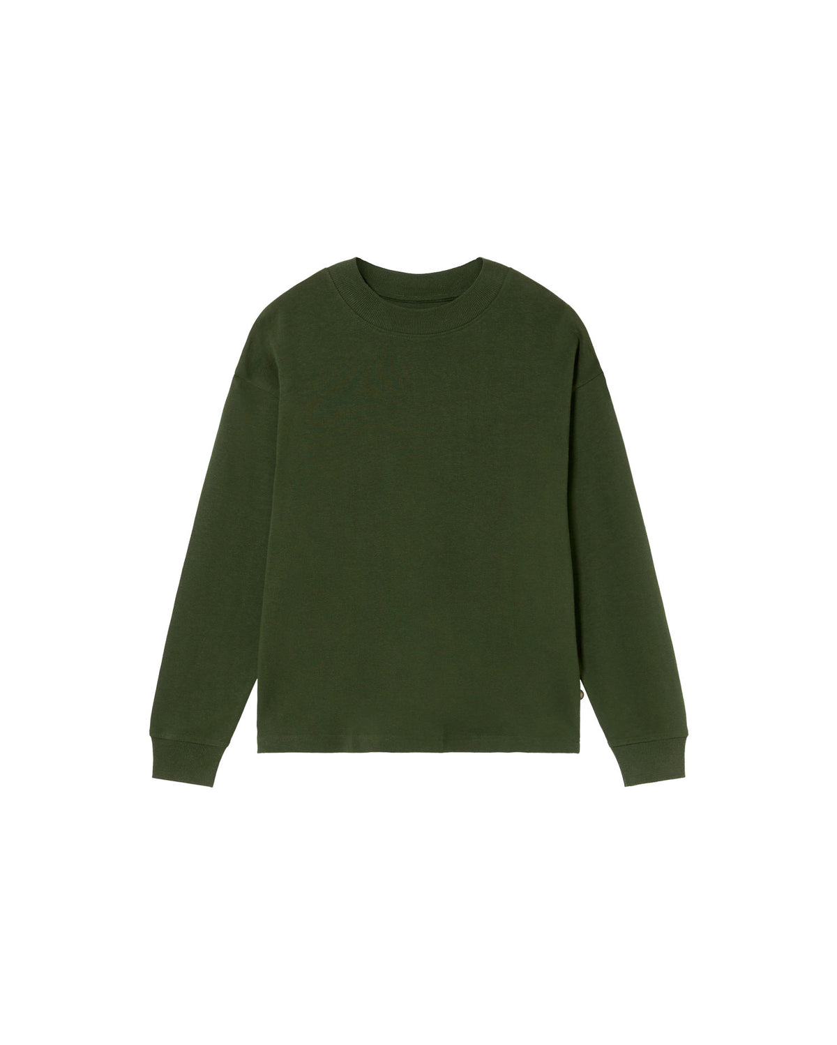 Camiseta gruesa verde hemp Doug sostenible - silueta 3