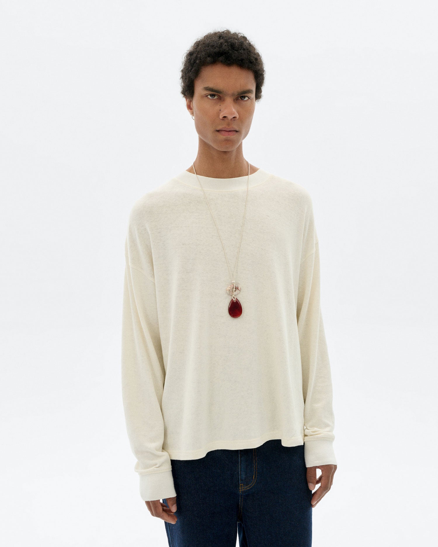 Camiseta gruesa blanca hemp Doug sostenible - 1