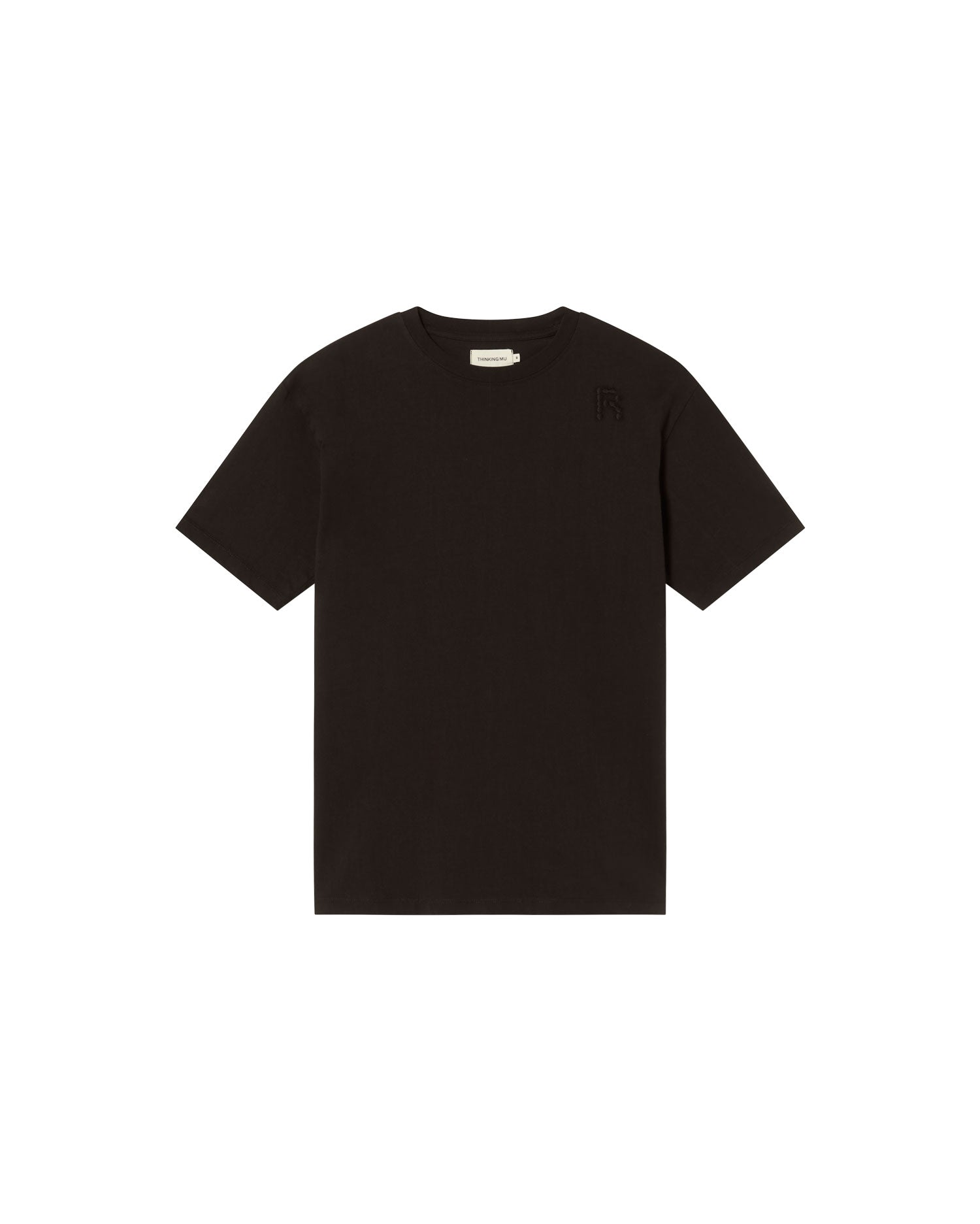 Camiseta negra Aaron sostenible - silueta 1