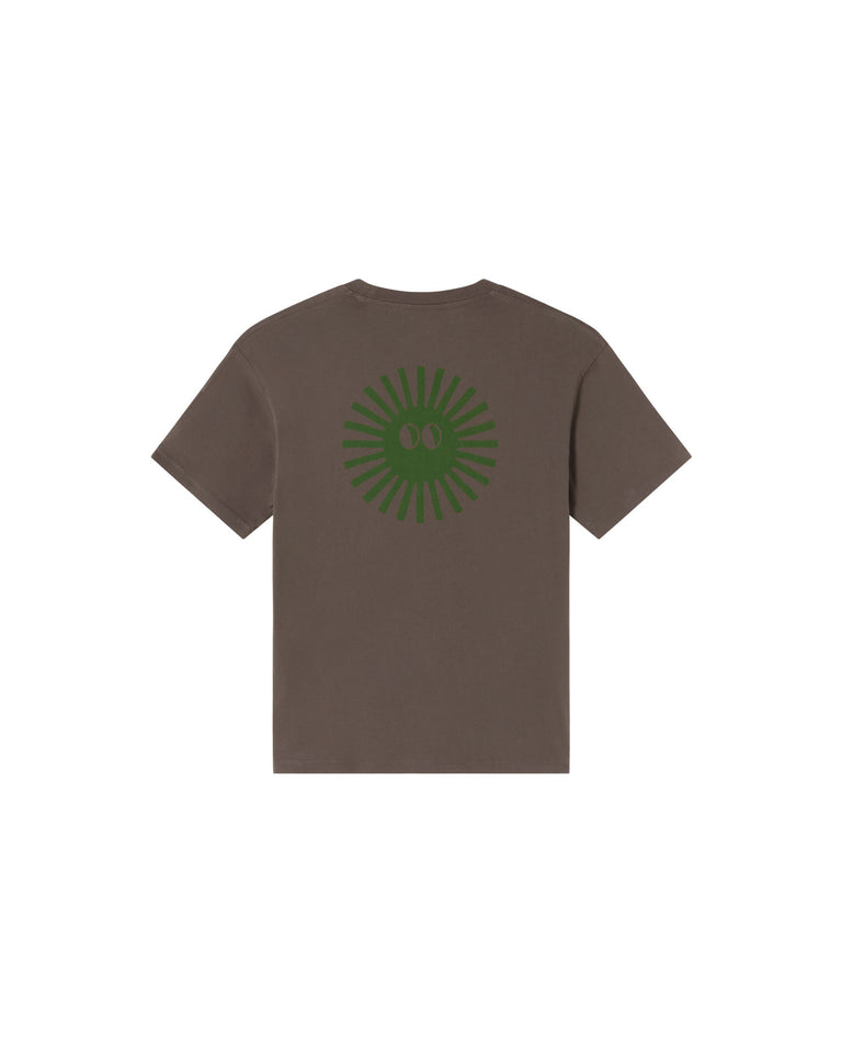 Camiseta gris face Sol espalda verde Aaron sostenible-silueta-2