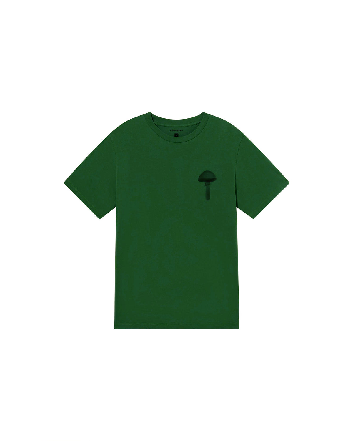 Camiseta verde funghi Zach sostenible - silueta 1